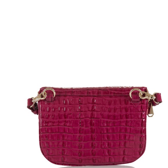 Brahmin Belt bag Fuschia La Scala Pink Croc - Picture 3 of 16